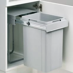 Bester Verkauf ⌛ NaberSingle 30 DT. Abfallsammler, Alu Grau (26 Liter), Höhe 470. - Mülleimer 🧨