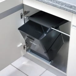 Bestpreis ⭐ Naber Müllex Single 35. Abfallsammler, Anthrazit. - Mülleimer 🧨