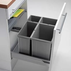 Top 10 💯 Naber Pullboy Vario 60 4. Abfallsammler, Alu Grau. - Mülleimer ✔️