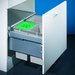 Rabatt ⭐ Naber, Cox® Base 1T 600-3. Abfallsammler, Hellgrau, Höhe 360 Mm - Mülleimer 💯