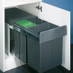 Schlussverkauf 🌟 NaberTrio Maxi 40 DT. Abfallsammler, Anthrazit. - Mülleimer ❤️