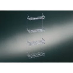 Am billigsten 😀 Naber Besenschrank-Regal, Silber 👏