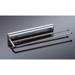 Bestpreis ⭐ Naber Handtuchhalter Fürs Bad Mit Abdeckung, 2-armig, 105 Mm, Chrom 😍