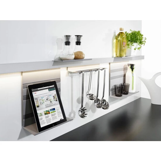 Rabatt ❤️ Naber, Linero MosaiQ Hakenleiste 2. 6-fach, Graphit Schwarz - Relingsysteme 🤩 – Bild 3