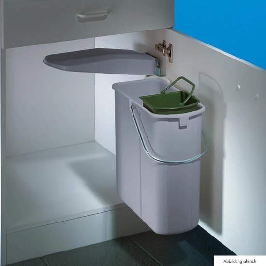 Großhandel 👏 Naber Vario 1 Plus. Abfallsammler, Alu Grau. - Mülleimer 🧨 – Bild 2