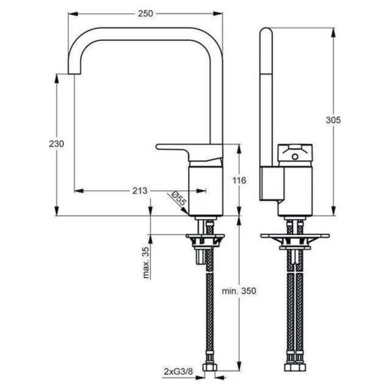 Besorgen 🌟 Naber, Active 4. Einhebelmischer, Chrom - Armaturen ⌛ – Bild 2