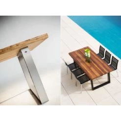 Aktion 🛒 Naber Tischgestell TG75, Edelstahlfarbig - Tablon 🛒