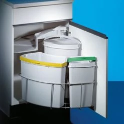 Aktion ⌛ Naber Cabbi 3. Abfallsammler, Hellgrau. - Mülleimer 🌟