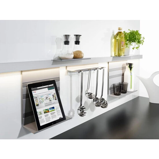 Bestpreis 😍 Naber, Linero MosaiQ Obere Ablage Schmal. Von Oben Einzuhängen, Titan Grau - Relingsysteme 🤩 – Bild 2