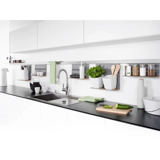 Bestpreis 😍 Naber, Linero MosaiQ Obere Ablage Schmal. Von Oben Einzuhängen, Titan Grau - Relingsysteme 🤩 – Bild 4