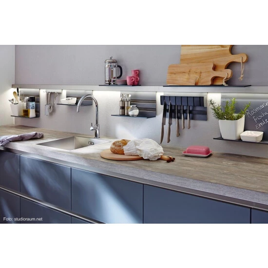 Bestpreis 😍 Naber, Linero MosaiQ Obere Ablage Schmal. Von Oben Einzuhängen, Titan Grau - Relingsysteme 🤩 – Bild 5