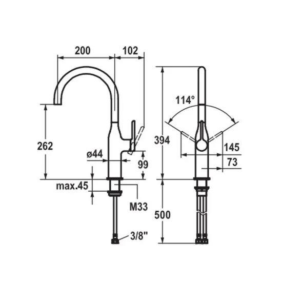 Blitzangebot 😉 Naber Sin 1, Einhebelmischer, Chrom, Hochdruck 🎁 – Bild 2