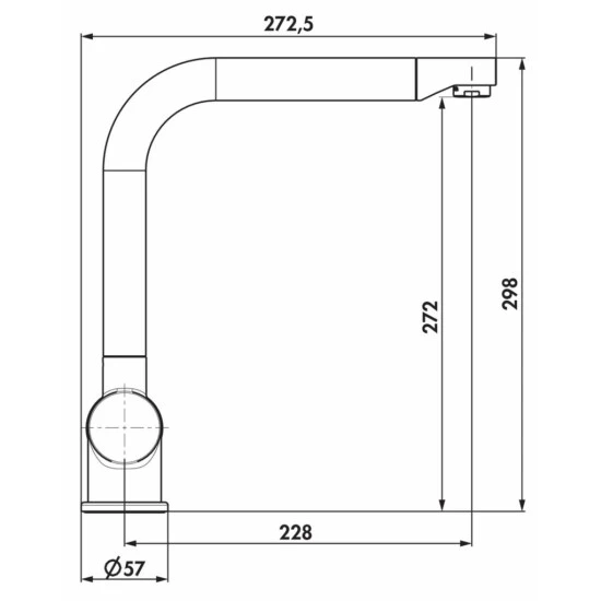 Bester Verkauf 🥰 Naber Einhebelmischer Drive 1 Chrom, 5011060 ✔️ – Bild 3