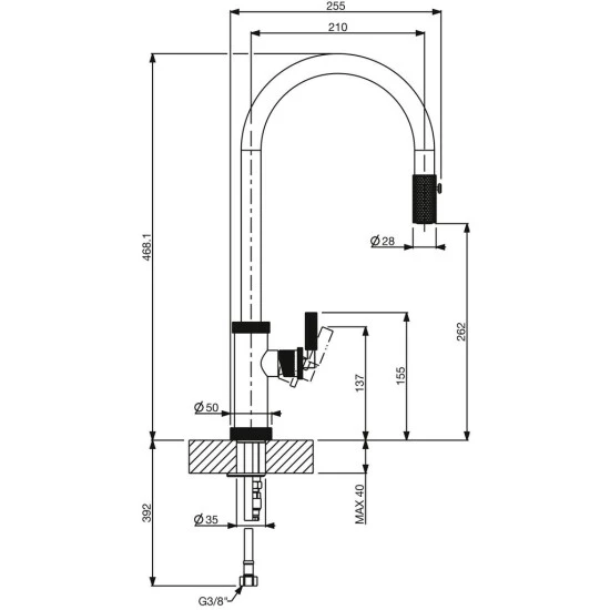 Besorgen 🔥 Naber Mio 1, Einhebelmischer, Chrom, Hochdruck 🤩 – Bild 3